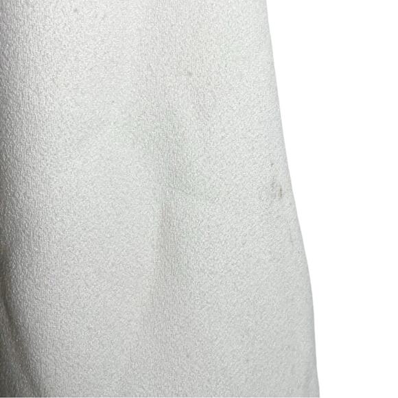 House of CB Ivory Off White Plunge Neck Eleanora Maxi Dress Small tags with flaw - Picture 9 of 13